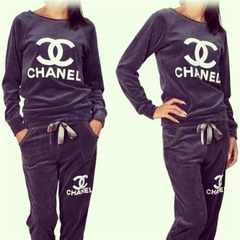 chanel jogging suit|chanel denim jumpsuit.